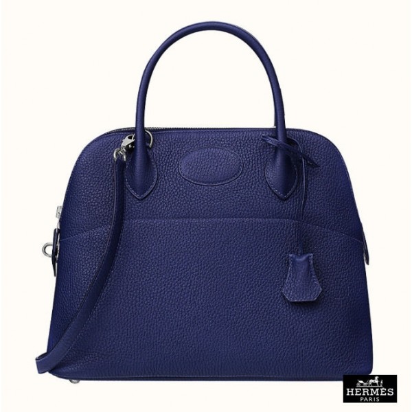 Hermes handbags Bolide 31 bag with Deep Bleu Encre color